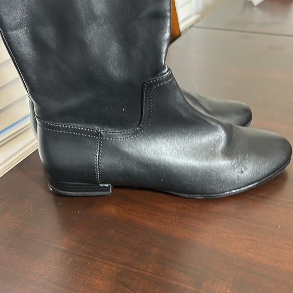 Aldo Catera Black Knee High Boots Faux Leather Size 11 - Picture 10 of 17